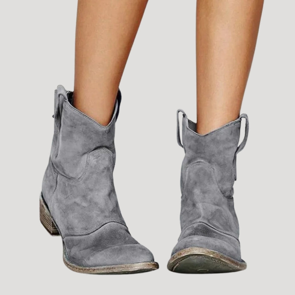 Women’s Cowboy Ankle Boots Pointed Toe Western Shoes