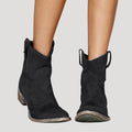 Women’s Cowboy Ankle Boots Pointed Toe Western Shoes