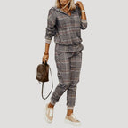 Women Tracksuit Set Hoodie Zip Top Jogger Pants Relaxed Fit