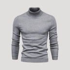 Men’s Knit Turtleneck Sweater Slim Fit Casual Pullover