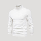 Men’s Knit Turtleneck Sweater Slim Fit Casual Pullover