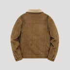 Men’s Sherpa Lined Trucker Jacket Faux Suede Casual Coat