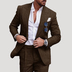 Men’s Slim Fit Suit Blazer And Trousers Formal Set