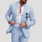 Men’s Slim Fit Suit Blazer And Trousers Formal Set