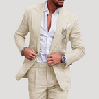 Men’s Slim Fit Suit Blazer And Trousers Formal Set