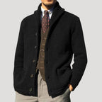 Men’s Knit Cardigan Shawl Collar Button Sweater