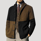 Men’s Knit Cardigan Shawl Collar Button Sweater