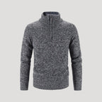 Men’s Half Zip Knit Sweater Relaxed Casual Style
