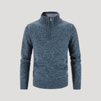 Men’s Half Zip Knit Sweater Relaxed Casual Style