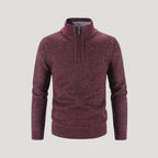 Men’s Half Zip Knit Sweater Relaxed Casual Style