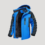 Men Waterproof Hooded Jacket Fleece Lined Outdoor