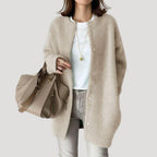 Women’s Long Knit Cardigan Open Front Relaxed Sweater Coat