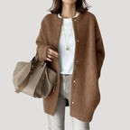 Women’s Long Knit Cardigan Open Front Relaxed Sweater Coat